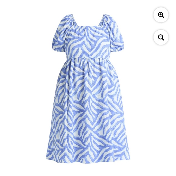 Time and Tru Women’s Zebra Tie Dye Blue Midi Dress Size XL NWT - Picture 6 of 9